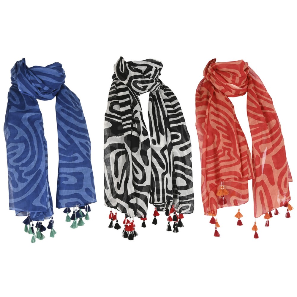 Handkerchief Home ESPRIT Beige Multicolour Coral (3 Units)
