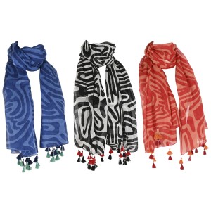 Handkerchief Home ESPRIT Beige Multicolour Coral (3 Units)