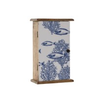 Schlüsselschrank Home ESPRIT Blau Weiß natürlich 18 x 7,5 x 28 cm