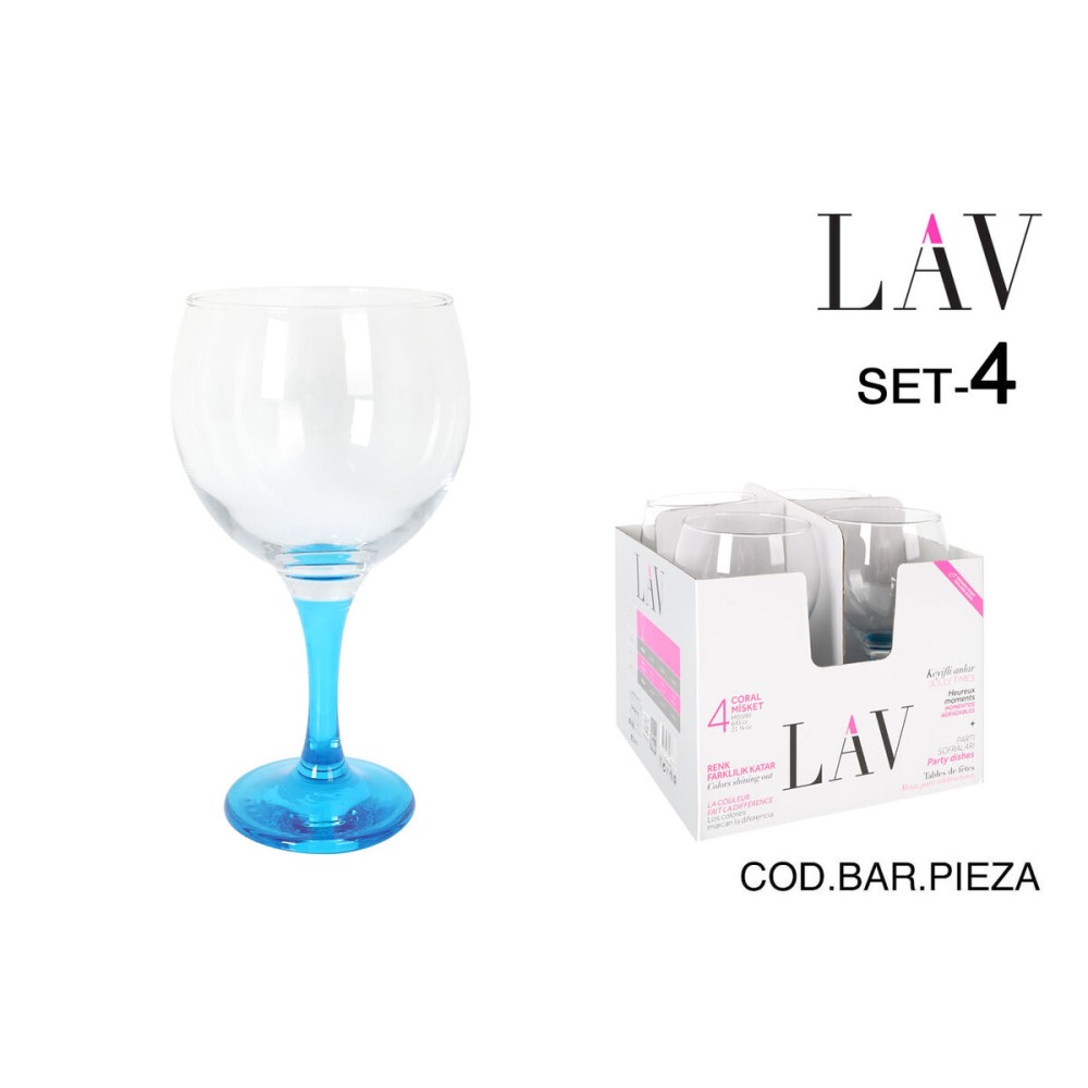 Cocktail-Glas LAV Blau 4 Stücke (6 Stück)