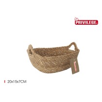 Boîte de rangement Privilege osier 20 x 15 x 7 cm (18 Unités)