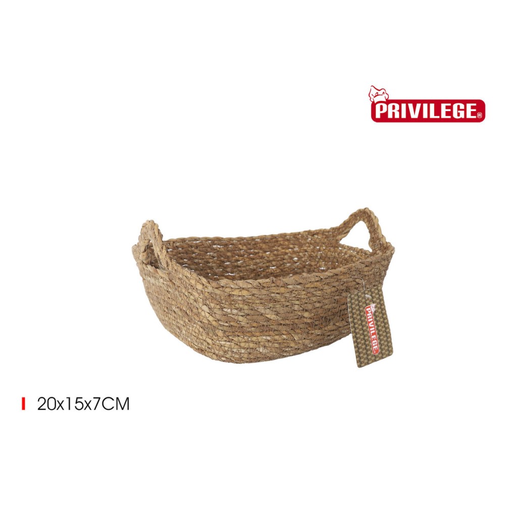 Boîte de rangement Privilege osier 20 x 15 x 7 cm (18 Unités)