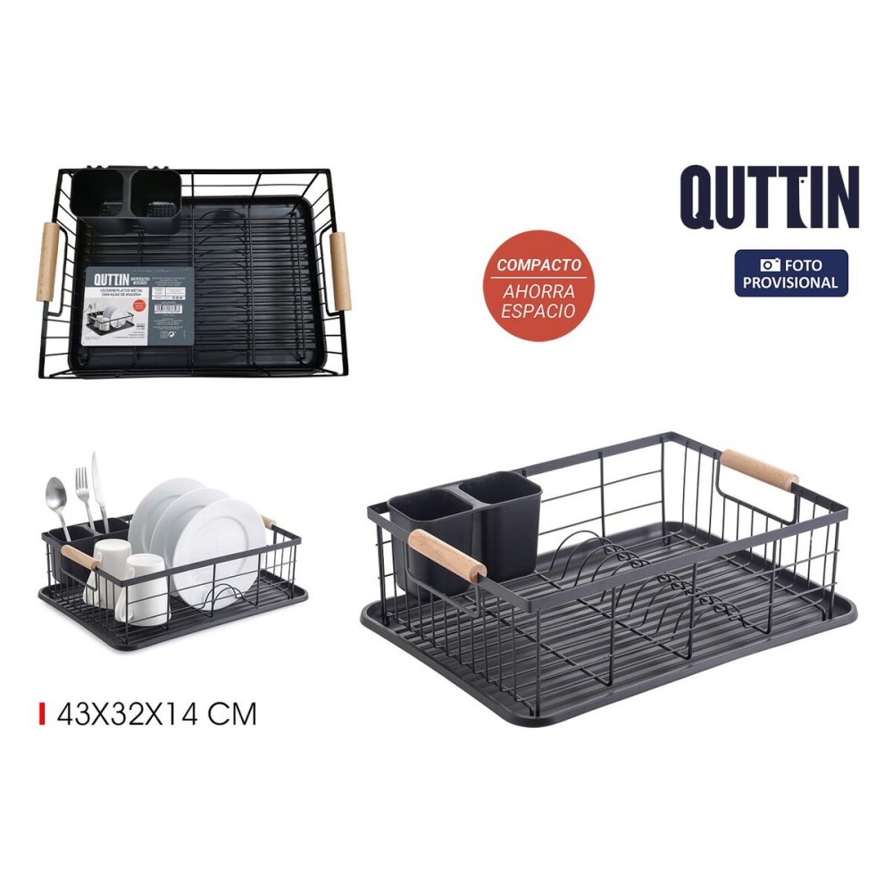Draining Rack for Kitchen Sink Quttin (4 Units)