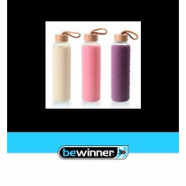 Wasserflasche Bewinner Glas Silikon 600 ml (24 Stück)