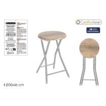 Stool Confortime Wood Metal 30 x 30 x 46 cm (6 Units)