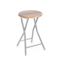 Stool Confortime Wood Metal 30 x 30 x 46 cm (6 Units)
