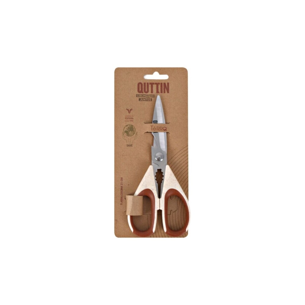 Kitchen Scissors Quttin Terra 21 cm 2,5 mm (16 Units)