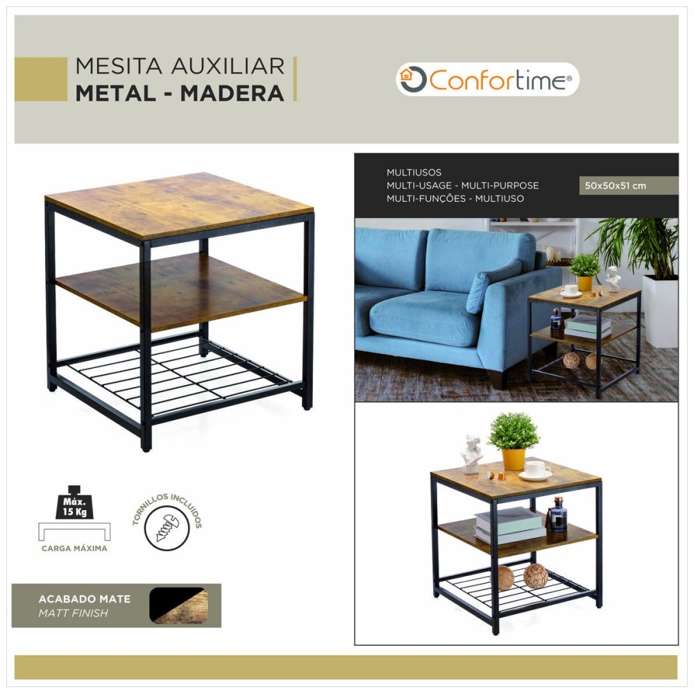 Shelves Confortime 50 x 50 x 51 cm (2 Units)