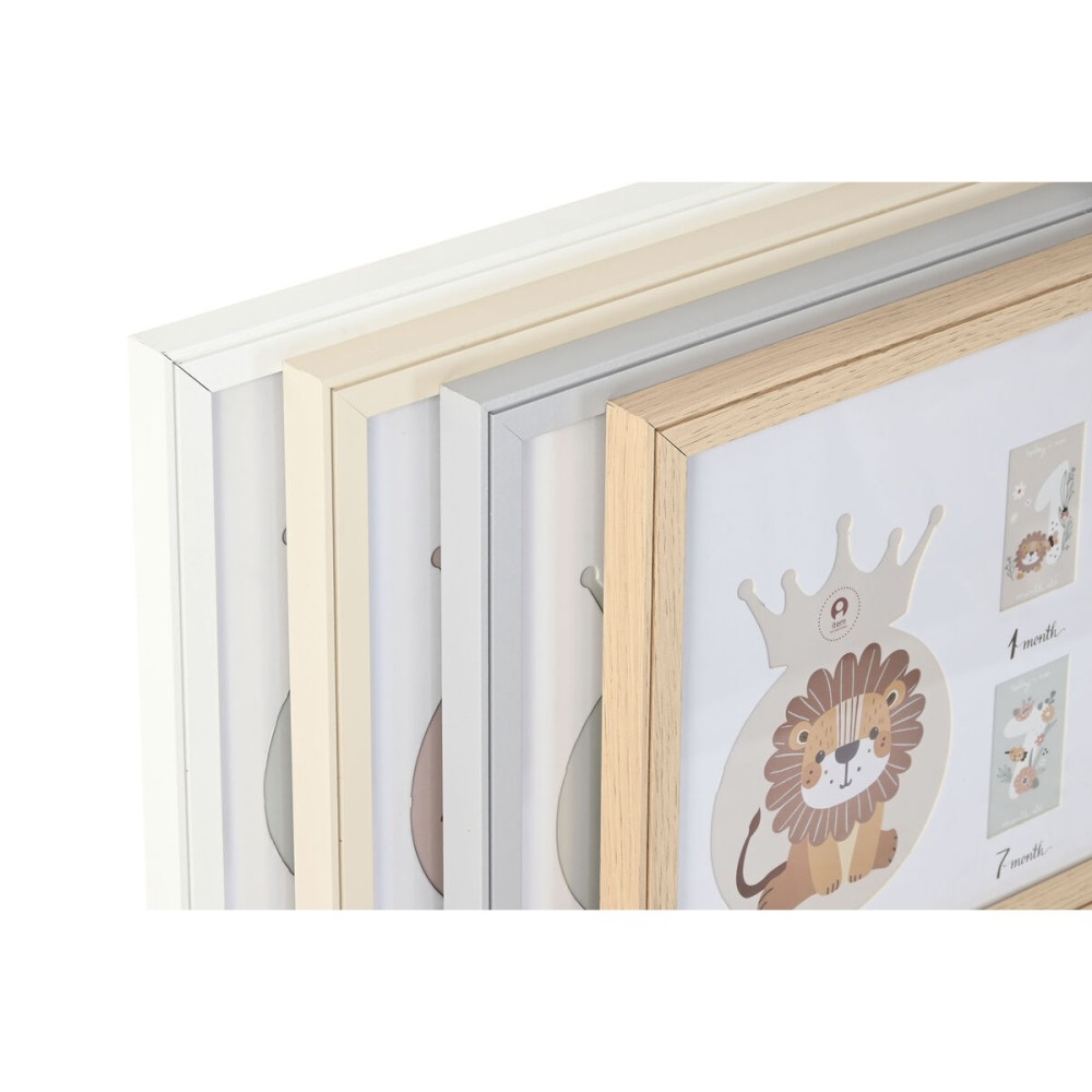 Photo frame Home ESPRIT Crystal MDF Wood 56,5 x 2 x 27,5 cm (4 Units)