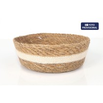 Boîte de rangement Privilege Privilege osier Ronde Ø 27 x 9 cm (8 Unités)