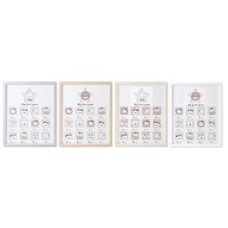 Cadre photo Home ESPRIT Verre Bois MDF 40,5 x 2 x 49,5 cm (4 Unités)
