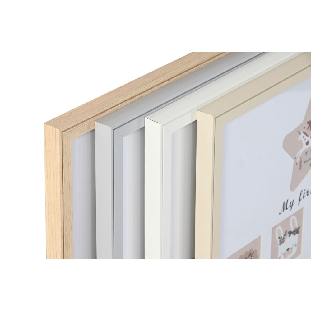 Cadre photo Home ESPRIT Verre Bois MDF 40,5 x 2 x 49,5 cm (4 Unités)
