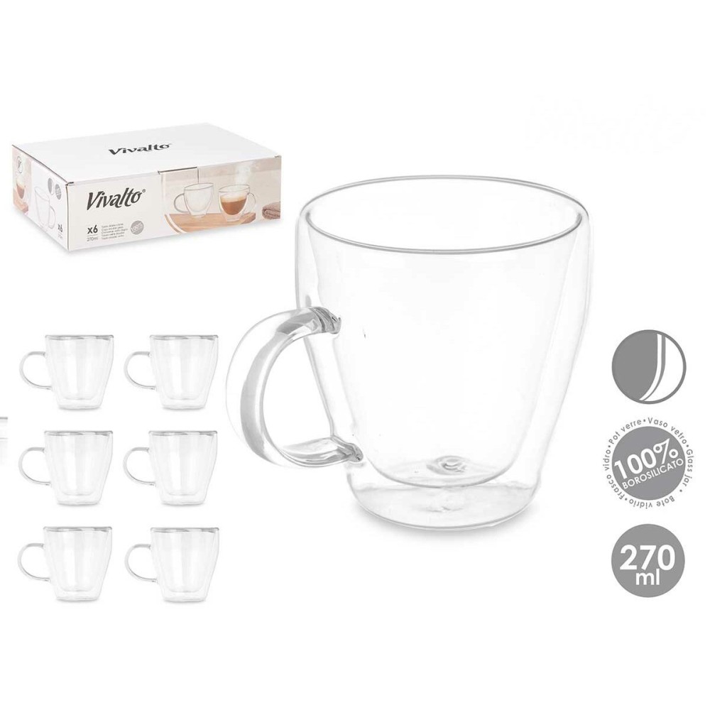 Kop Vivalto OCT-DG2324 Durchsichtig 270 ml (6 Stück)
