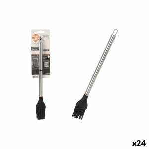Küchenpinsel MasterChef Silikon Edelstahl 31 cm (24 Stück)