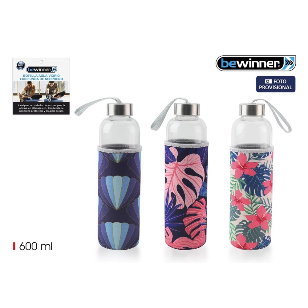 Wasserflasche Bewinner Glas 600 ml (24 Stück)