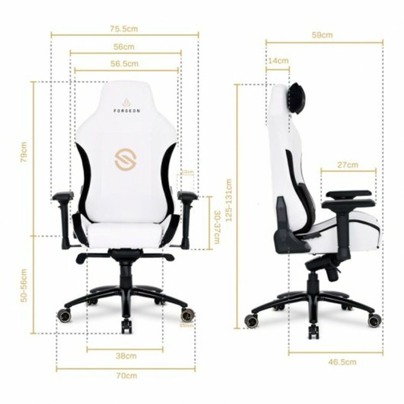 Office Chair Forgeon Spica White