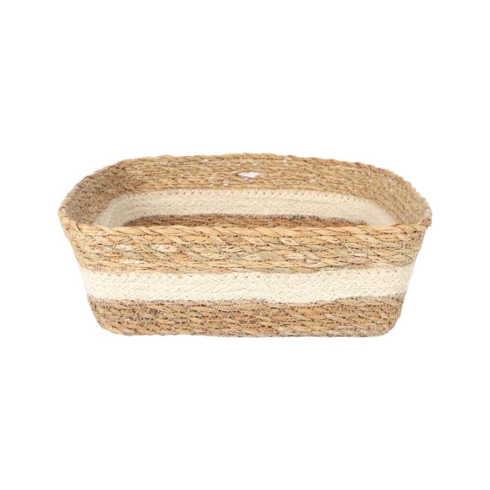 Boîte de rangement Privilege osier Carré 27 x 27 x 9 cm (8 Unités)
