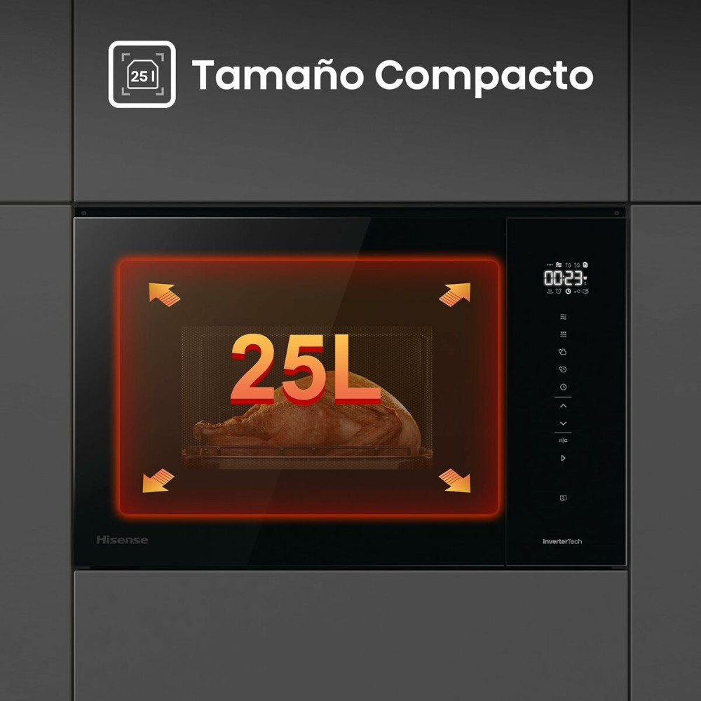 Microwave with Grill Hisense Black 900 W 25 L