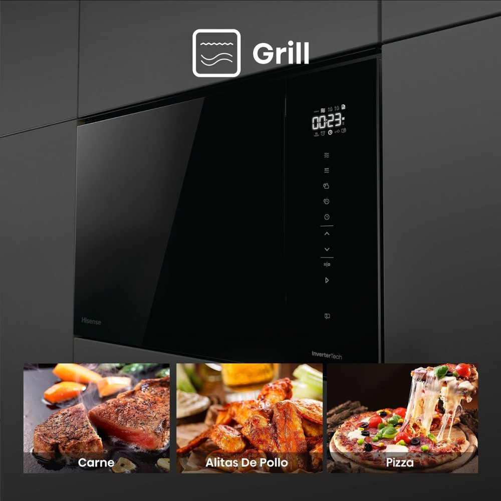 Microwave with Grill Hisense Black 900 W 25 L