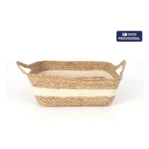 Boîte de rangement Privilege osier 22 x 22 x 8 cm (12 Unités)