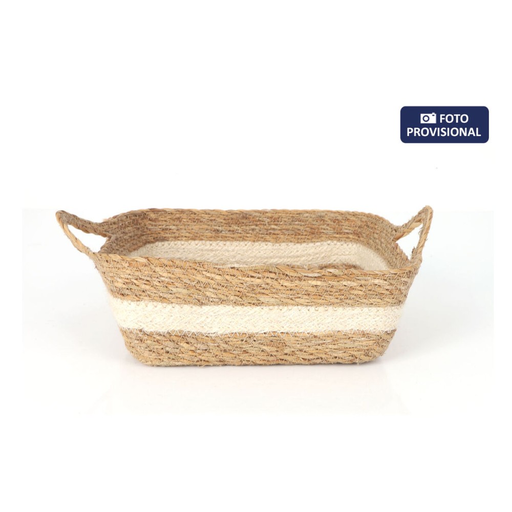 Boîte de rangement Privilege osier 22 x 22 x 8 cm (12 Unités)