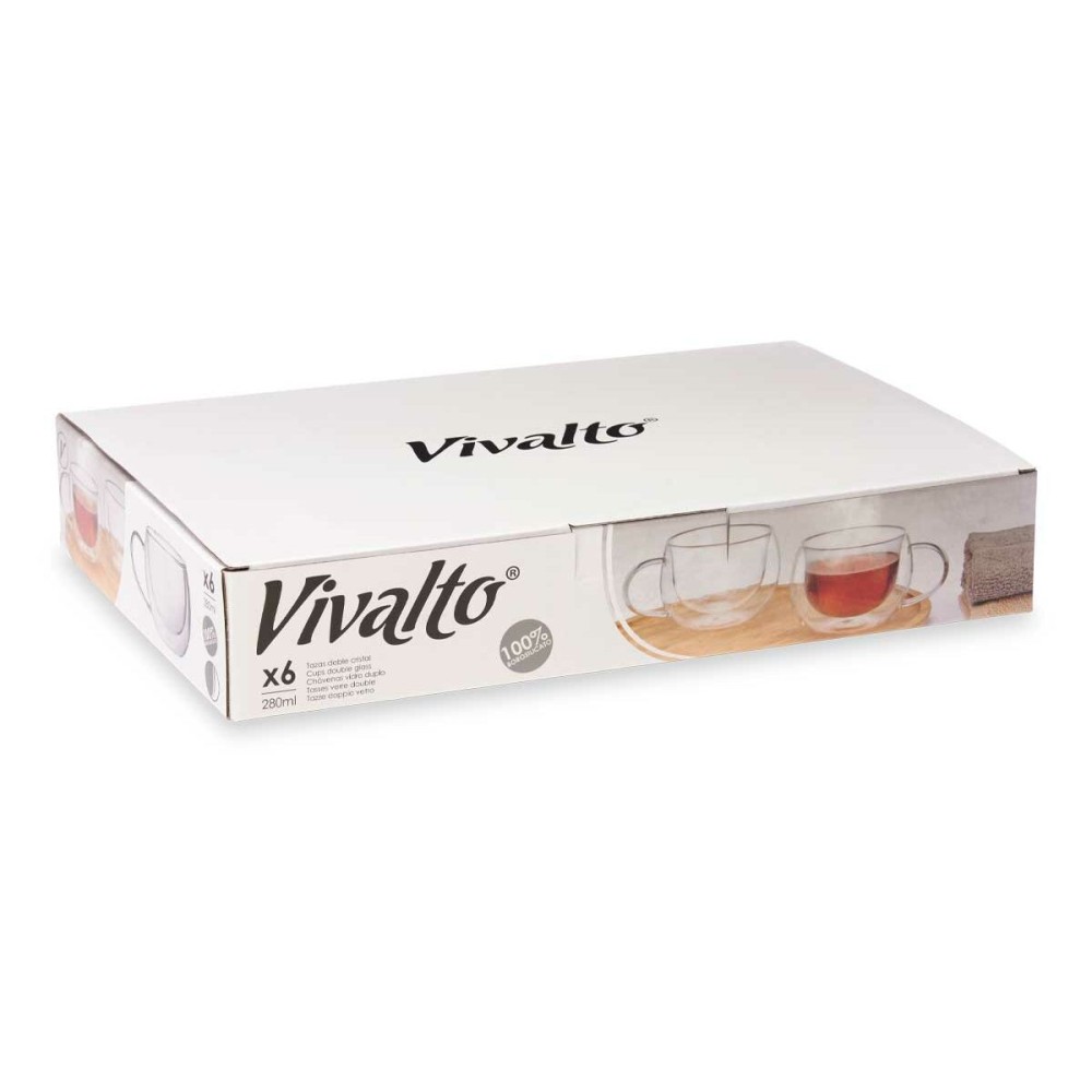 Tasse Vivalto OCT-DG23213L Transparent 280 ml (6 Unités)