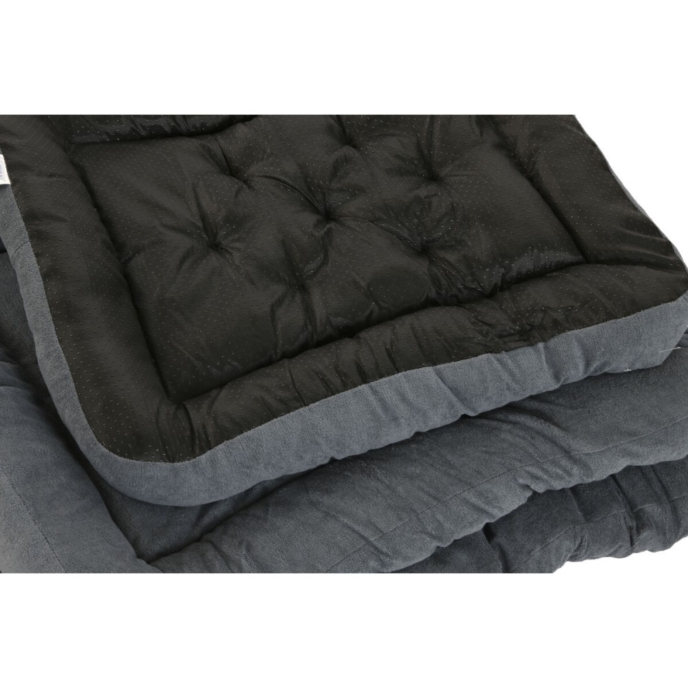 Lit pour animal domestique Home ESPRIT Beige Gris Crème Gris foncé 72 X 60 X 9 CM 2 Unités