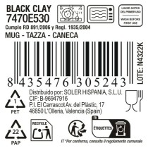 Cup La Mediterránea Black clay (24 Units)
