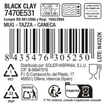 Tasse La Mediterránea Black clay (36 Unités)