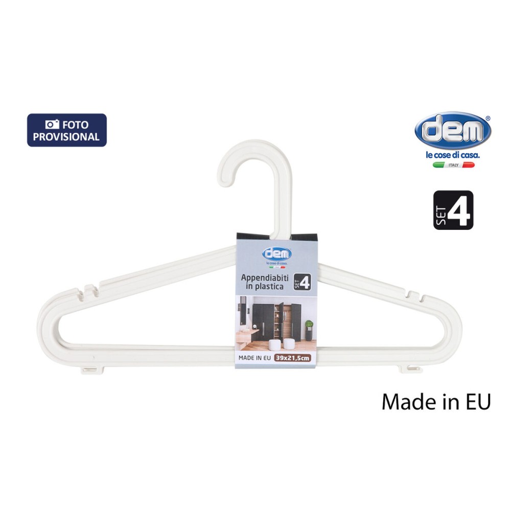Cintres Dem Meng Plastique 4 Pièces (12 Unités)