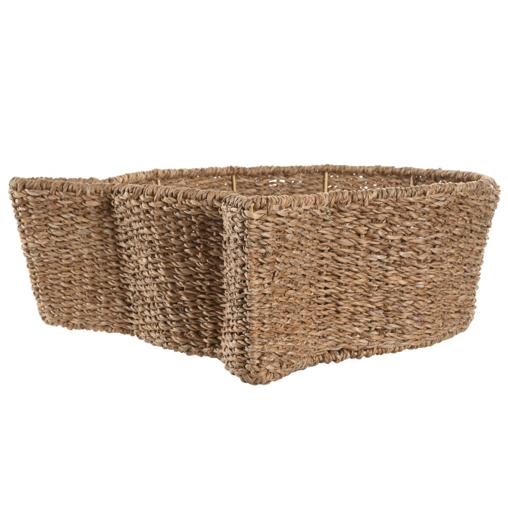 Haustierbettchen Home ESPRIT Weiß natürlich Naturfaser 55 X 45 X 18 CM
