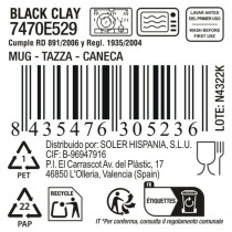 Cup La Mediterránea Black clay (24 Units)