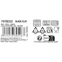 Tasse La Mediterránea Black clay (36 Unités)