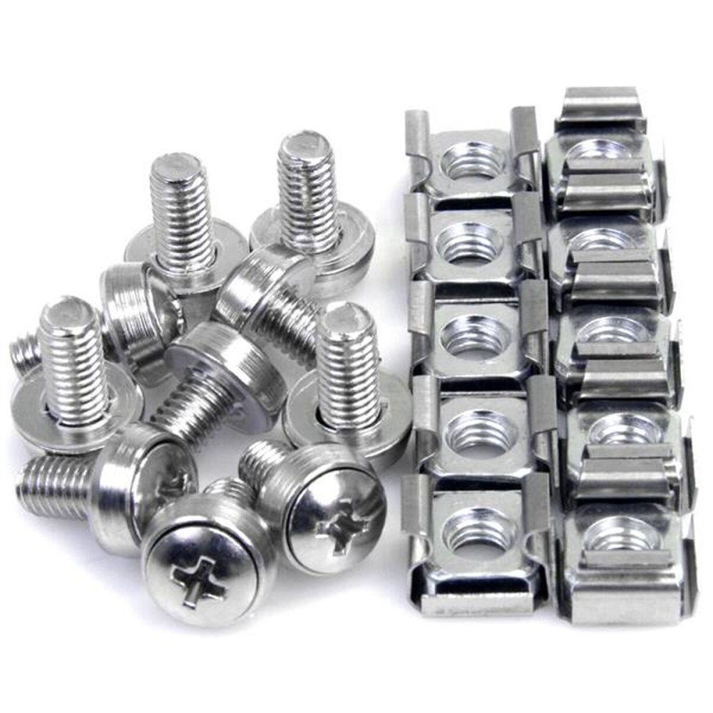 Support Startech CABSCREWM6 Argenté Acier inoxydable (50 Unités)