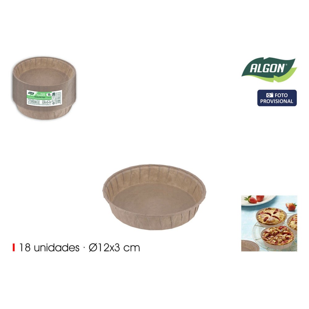 Backform Algon 12 x 3 cm (18 Stücke) (24 Stück)