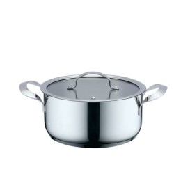 Casserole avec Couvercle Haeger PA-20H.002A Beige Gris Ø 20 cm