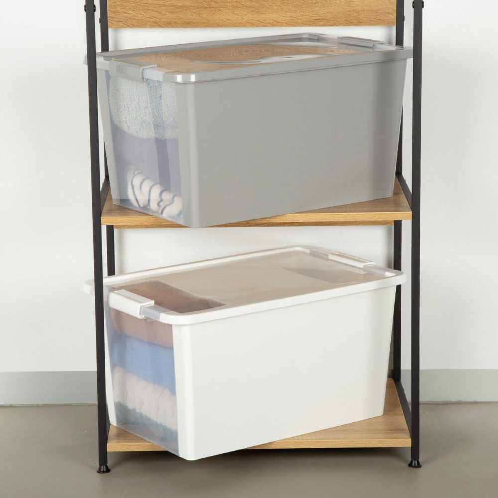 Storage Box with Lid Curver White Plastic 40 L 55 x 28 x 35 cm (5 Units)