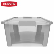 Storage Box Curver Grey Plastic 26 L 55 x 19 x 35 cm (7 Units)
