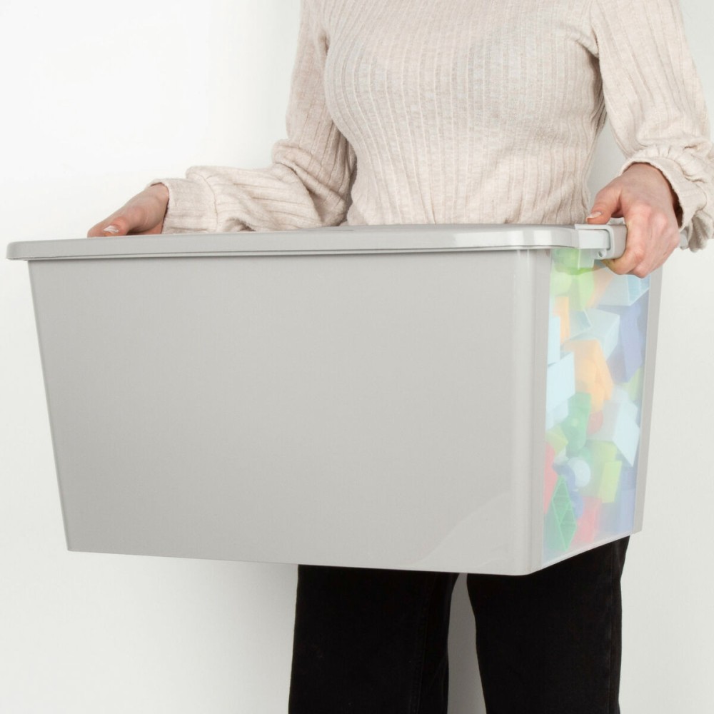 Storage Box Curver Grey Plastic 40 L 55 x 28 x 35 cm (5 Units)