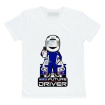 T shirt à manches courtes Enfant Sparco Future Racer Blanc