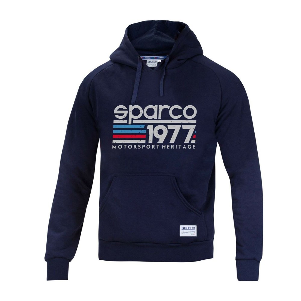 Herren Sweater mit Kapuze Sparco 1977 Dunkelblau