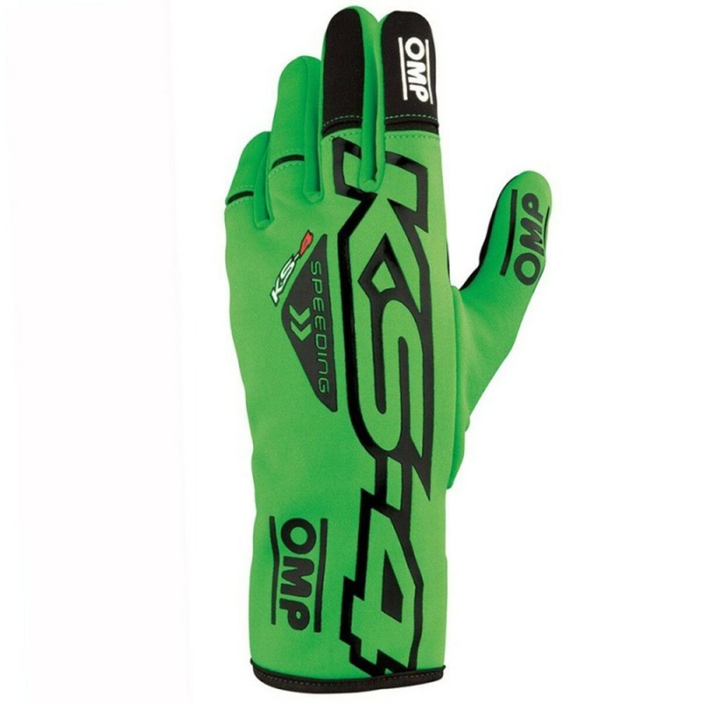 Karting Gloves OMP KS-4 Black Green
