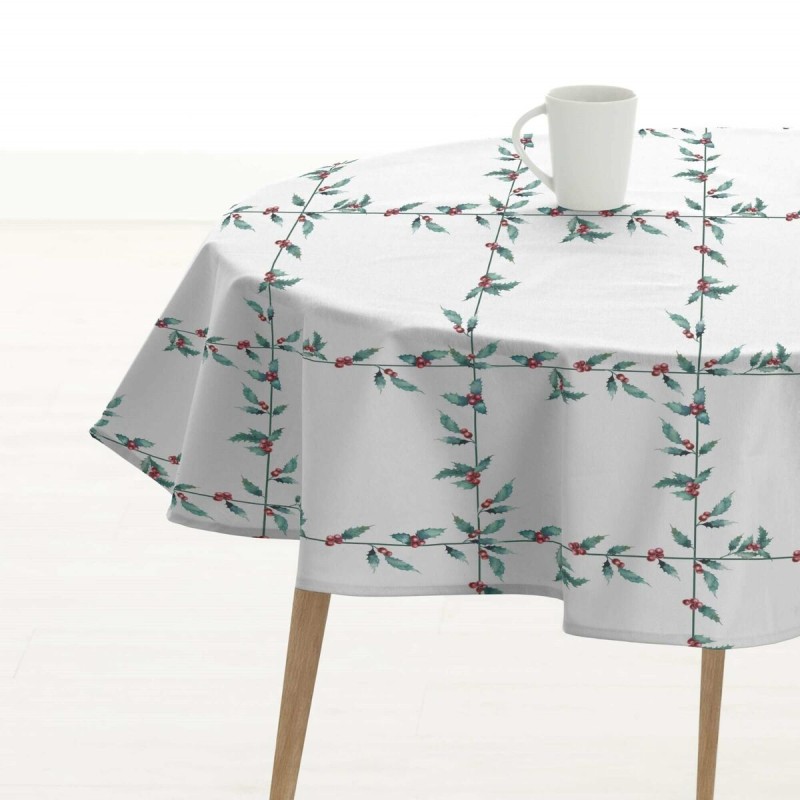 Tablecloth Belum White Christmas Multicolour Ø 140 cm