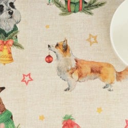 Stain-proof resined tablecloth Belum Christmas Multicolour 300 x 150 cm