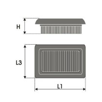 Air filter Green Filters P950374