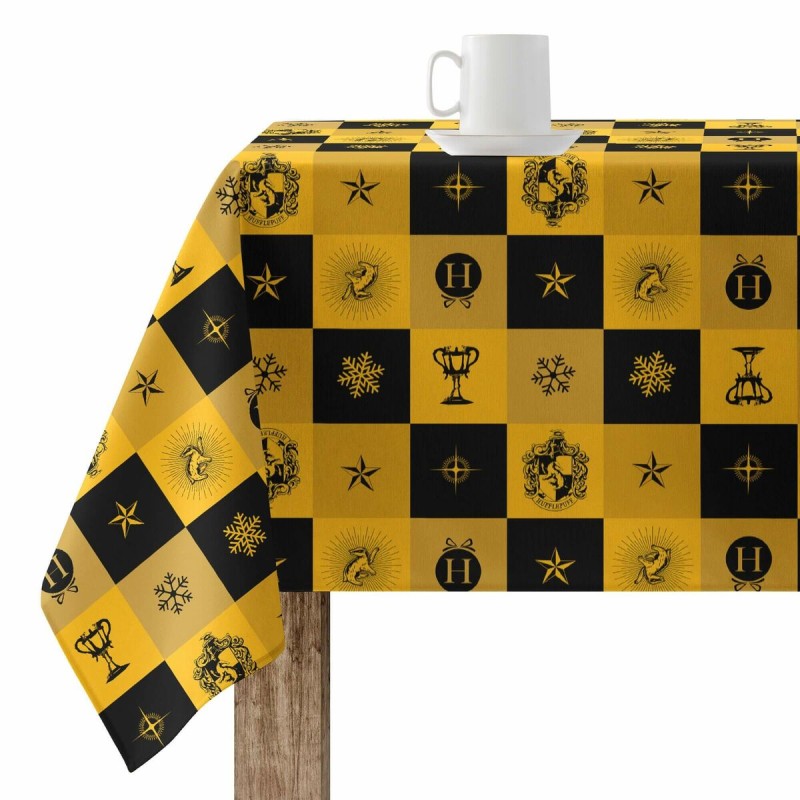 Fleckenabweisende geharzte Tischdecke Harry Potter Hufflepuff Bunt 200 x 150 cm