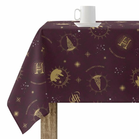 Fleckenabweisende geharzte Tischdecke Harry Potter Hogwarts Christmas Bunt 150 x 150 cm