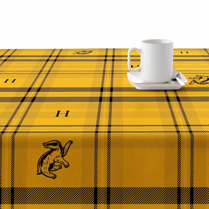 Fleckenabweisende geharzte Tischdecke Harry Potter Hufflepuff Bunt 300 x 150 cm