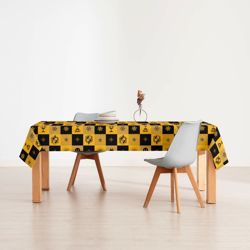 Fleckenabweisende geharzte Tischdecke Harry Potter Hufflepuff Bunt 300 x 150 cm