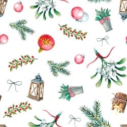 Fleckenabweisende geharzte Tischdecke Belum Merry Christmas Bunt 250 x 150 cm